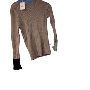 Colorblock Ribbed Sweater NWT